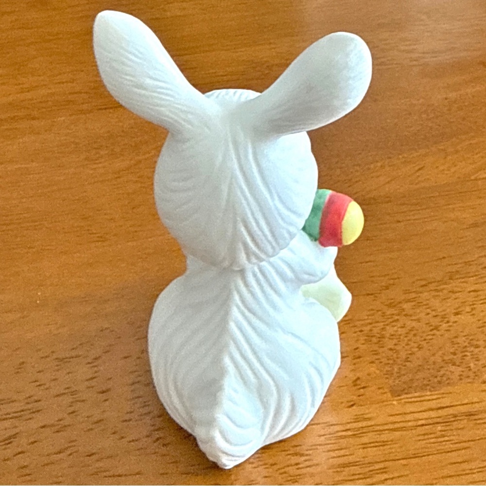 Vintage Easter Bunny Chick Figurine Made in Taiwan Spring Cottage Whimsy Decor - Picture 8 of 9